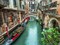 Gondola in narrow canal through old buildings, Venice, Italy Poster Print by Assaf Frank - Item # VARPDXAF201304122035